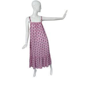 Old Navy Women's 2X Floral Boho Hippie Loungewear Cottagecore Maxi Swing Dress